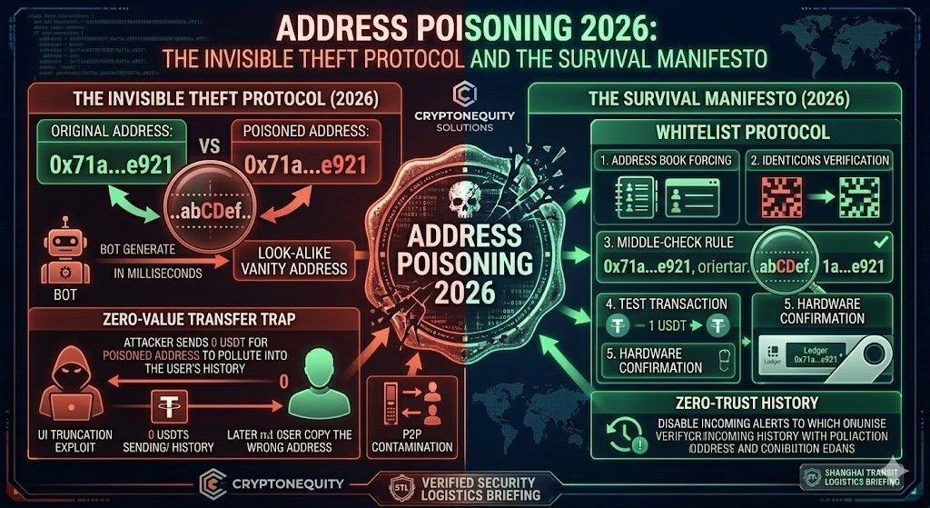 Address Poisoning 2026: The Invisible Theft Protocol and Security Solutions