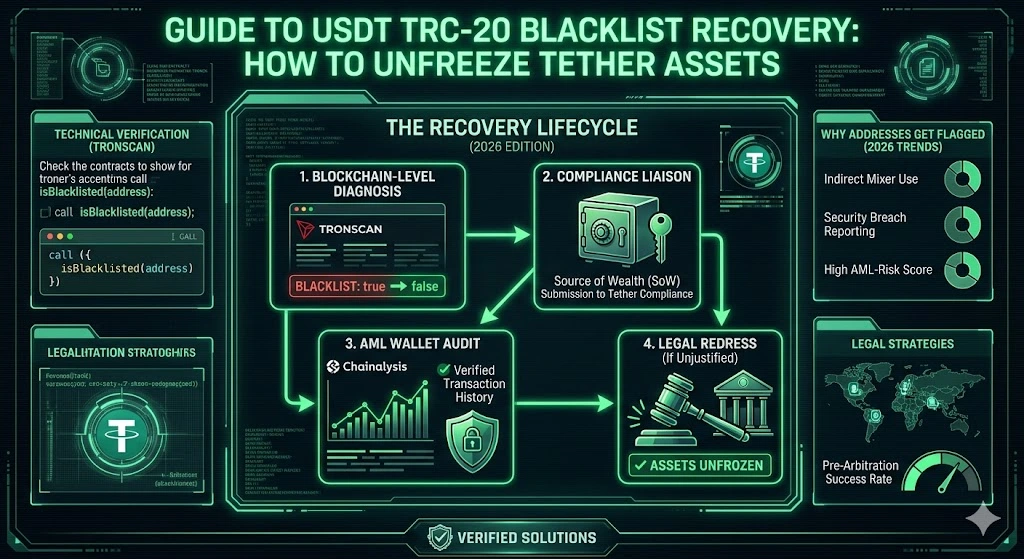 Ultimate Guide to USDT TRC-20 Blacklist Recovery: How to Unfreeze Tether Assets